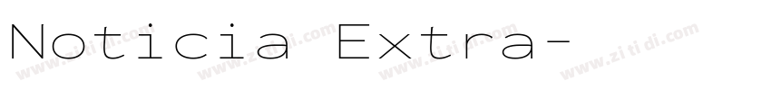 Noticia Extra字体转换
